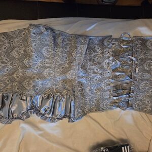 Silver Paisley Corset Top